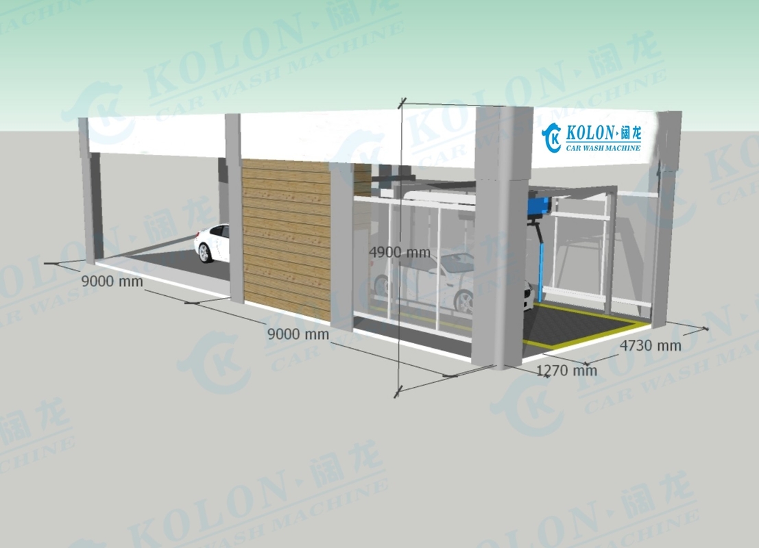 ΚΟΛΟΝ 380V 24.5kW Ρυθμίσιμη πίεση Ασύμβατο πλυντήριο αυτοκινήτων με λειτουργία πλύσης υψηλής πίεσης
